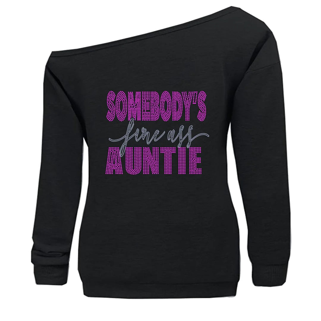 "Auntie" Girl Bling T shirt