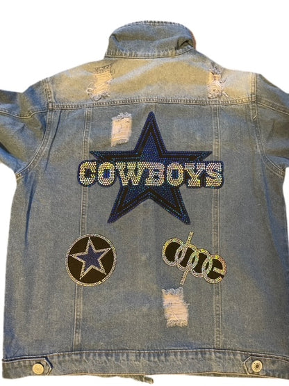 Football Team Bling Patch Jacket